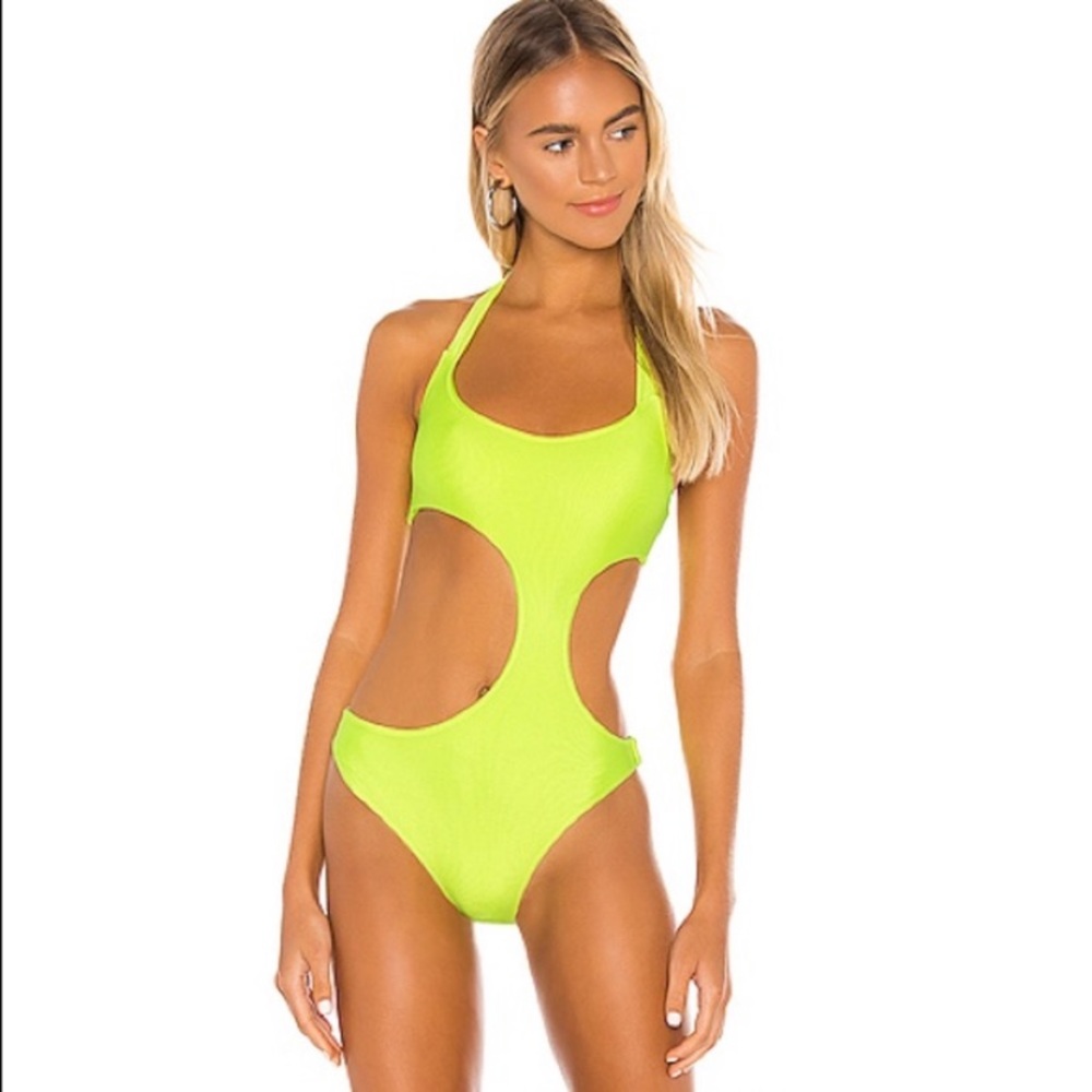 Lovers + Friends Tai One Piece Swimsuit Monokini M